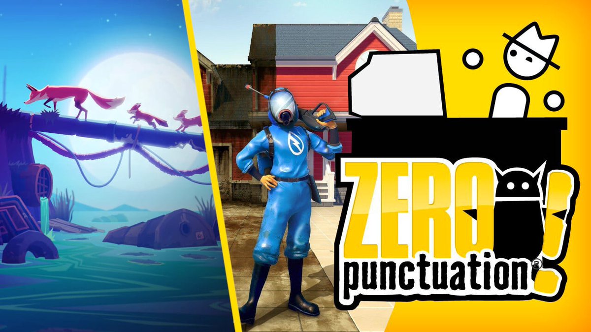 EscapistMag's tweet photo. PowerWash Simulator and Endling – Zero Punctuation https://t.co/ajaEpjd1qh #VideoSeries #ZeroPunctuation https://t.co/nYOXLWcVy8