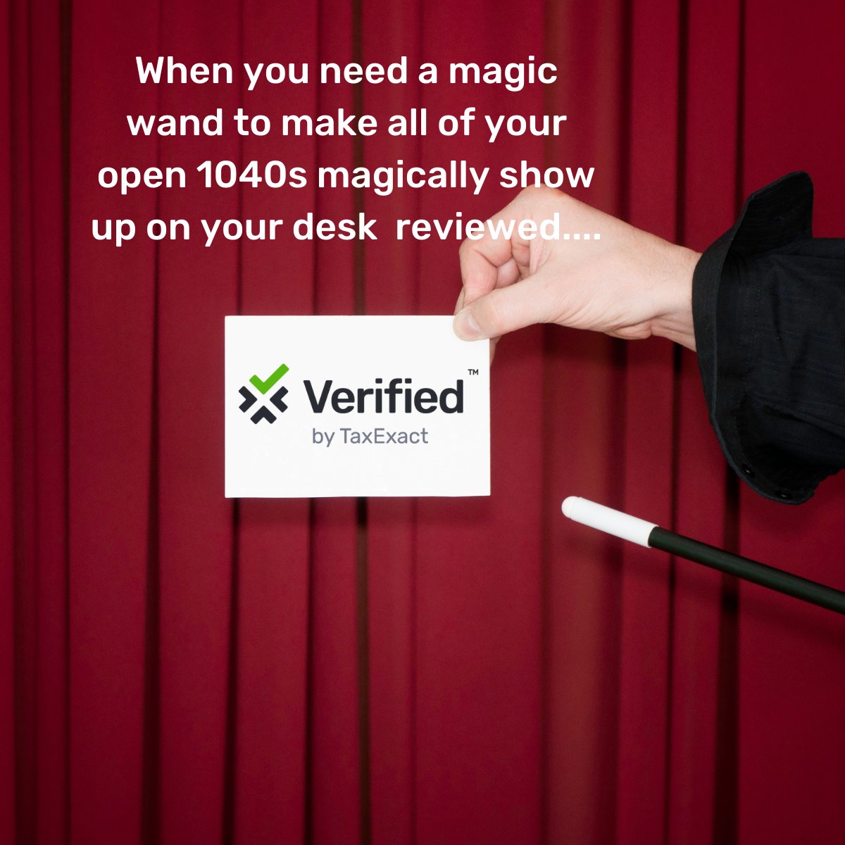 TaxExact1's tweet photo. #taxtip to close the talent gap: outsource your 1040 reviews Verified by TaxExact has the talent, the experience, and the technology. The impact on your #tax firm will be exponential. https://t.co/mzdX48qqCP