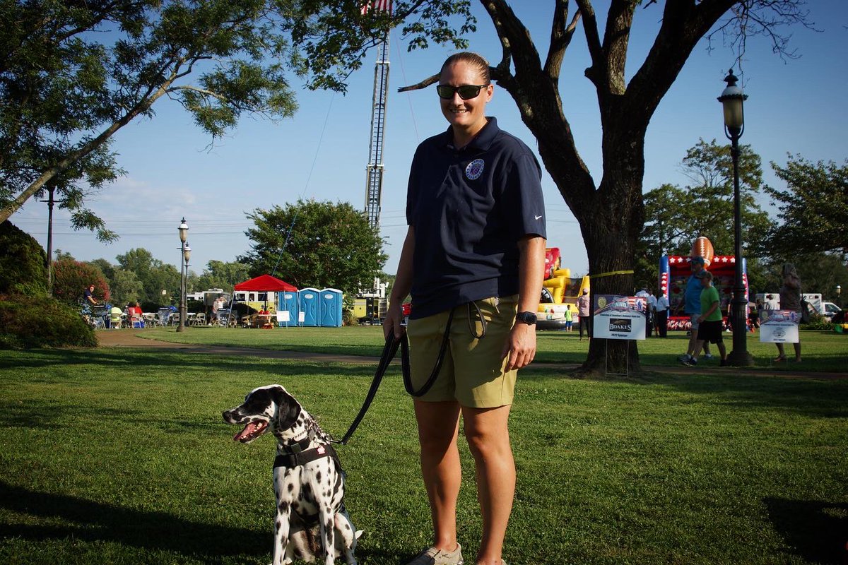 ohsdigitalvideo's tweet photo. The Oakcrest Media crew was at National Night Out in Mays Landing last night to cover the annual community event. Featured among all the vendors and organizations were the Oakcrest culinary food truck and Ms Toy with her dalmation. https://t.co/TPB1DHCASh
