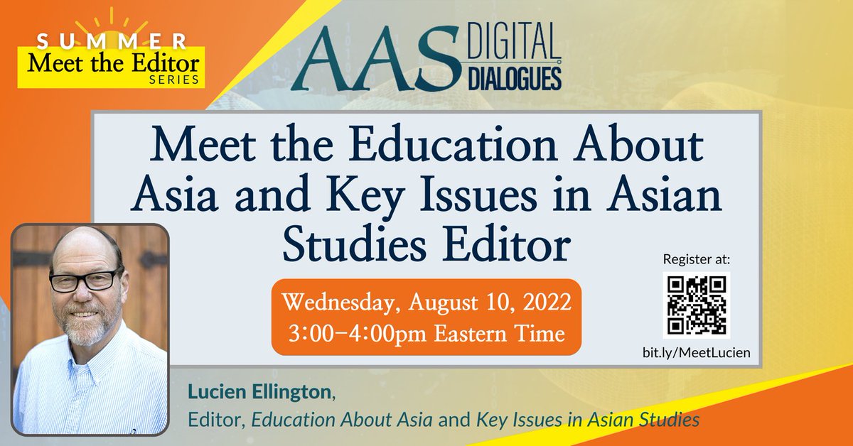 Join us at 3pm Eastern Time today for this #AASDigitalDialogues session with Lucien Ellington! 

Register now: https://t.co/tbNQcdojYd 