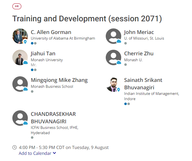 profallengorman's tweet photo. Looking forward to moderating this session and presenting our research at @HR_Div_AoM! See everyone there!
@UABSchoolofBiz @UABNews
#MISQ #Collat #UAB #GoBlazers #BlazerImpact ππ₯ππ₯ππ₯ https://t.co/pwSTIyw9qB