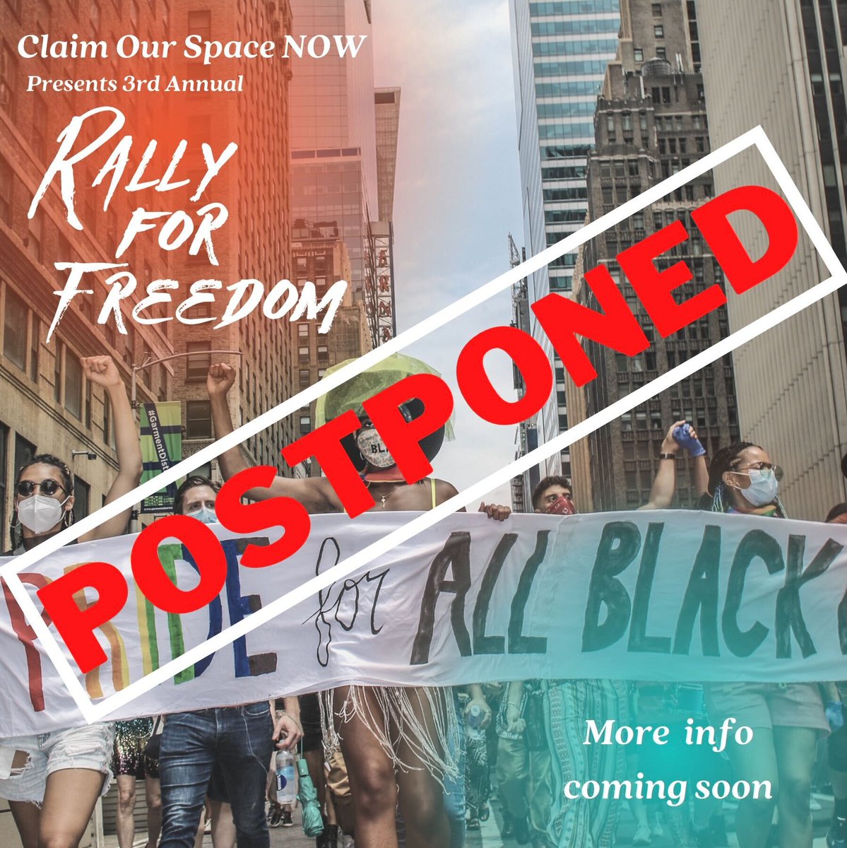 COSpaceNow's tweet image. Hey fam #monkeypox was declared a public health emergency so we have decided to postpone our event until further notice. We are so grateful for your support and looking forward to a time we can convene safely to march &amp;amp; provide care for our Black queer selves xox