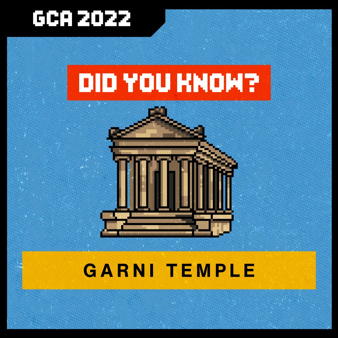 gameconf_am's tweet photo. The #Gamification is still on!👾 The next location in Armenia that the #GCA2022 tour will unlock is the Temple of Garni🏛

It is the only surviving pagan temple from the 1st century and one of the country’s sights.

🎮Join the game, we will be discovering Armenia together! https://t.co/MKUQspR1UV