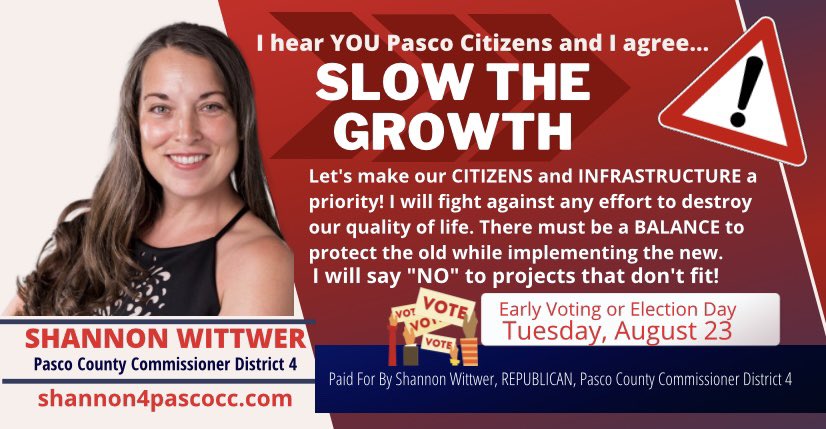 ShannonForPasco's tweet photo. https://t.co/JX7S5XUVZV #pascocounty https://t.co/pWMwirolOK