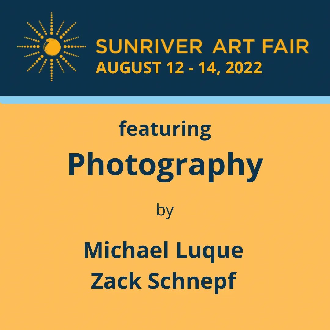 SunriverArtFair's tweet photo. Michael Luque and Zack Schnepf captured beautiful moments on camera and will have them on display at the Sunriver Art Fair Aug. 12-14📸 https://t.co/ulpGkubvSe