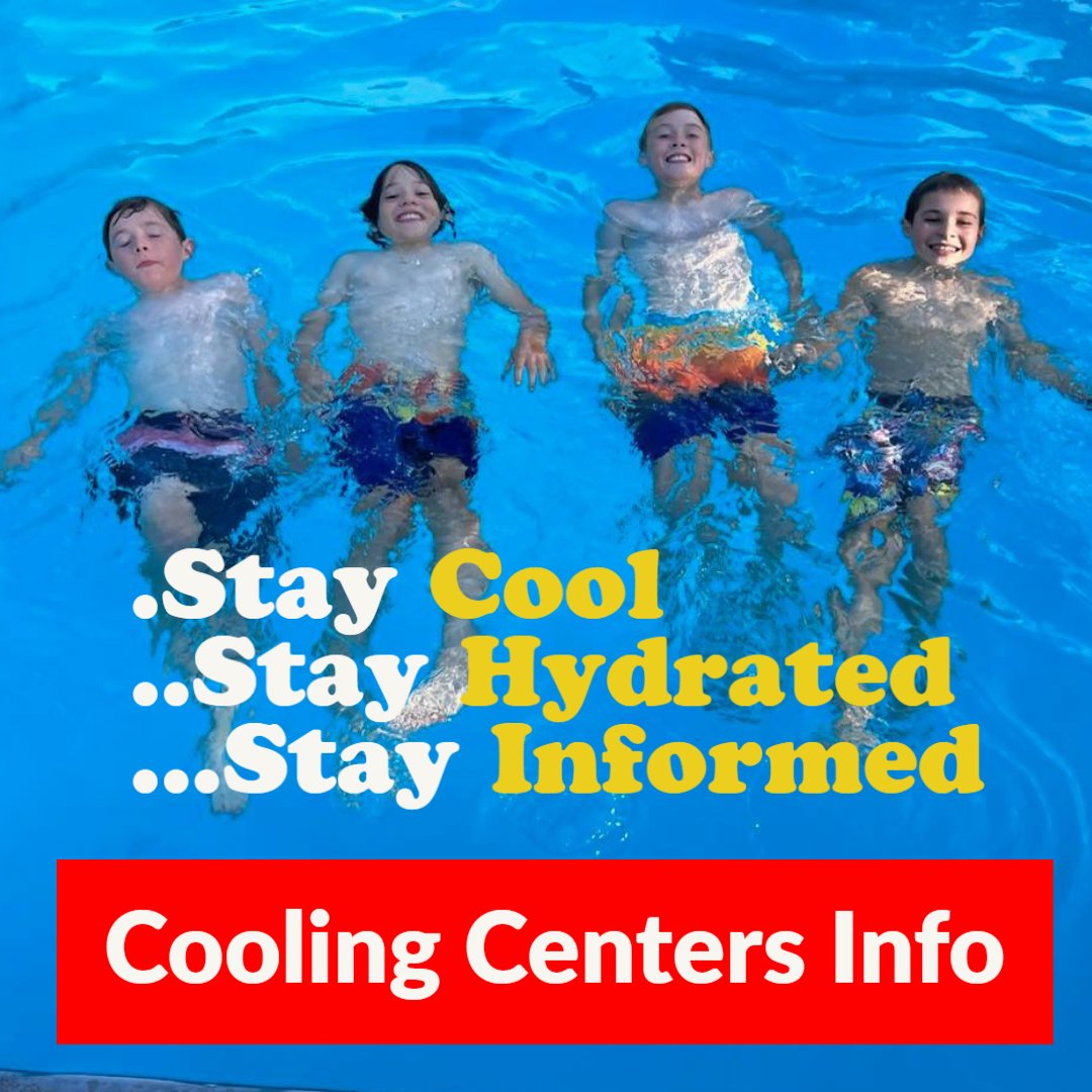 NotifyKeene's tweet image. It’s hot outside.  In addition to the City pools in Wheelock Park and Robin Hood Park, there are a number of air-conditioned spaces open to the public in Keene during various daytime hours for those who need a place to cool down in extreme heat conditions. ow.ly/tCcY50KaRkZ