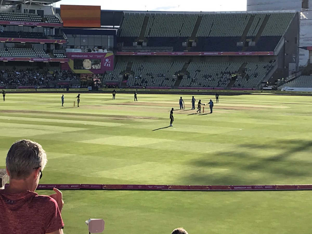 At Edgbaston watching India v Barbados women.