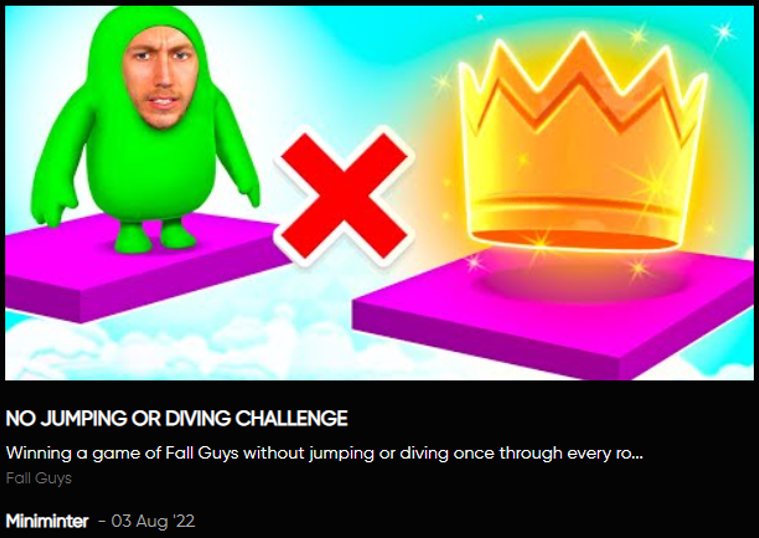 thechallengegg's tweet photo. Another Fall Guys challenge on the site! Link: https://t.co/Vr4nD1MaYZ
P.S. You don't have to beat a challenge to rank in our record book.
#FallGuys #gaming #gamer #games #gamingcommunity #gamerlife #YouTubers #twitch #follow #streamer @miniminter https://t.co/TYJYt5YTDl