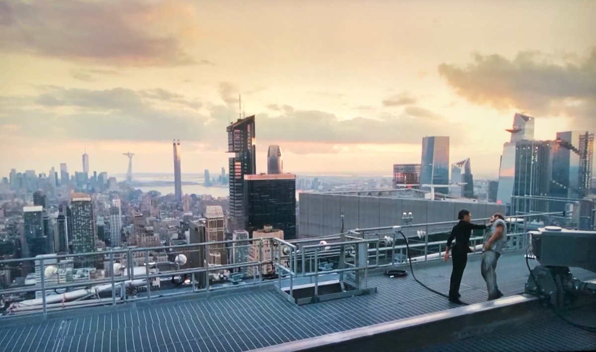 Towerstream's tweet photo. Happy #WirelessWednesday… or should we say, #WestworldWednesday? 😉 Our field technician John B was watching HBO’s #Westworld when he realized one of our NYC install sites was in the background! Comment below if you can spot Towerstream’s antennas in these shots!⬇️#fixedwireless https://t.co/yGdwIabvu7