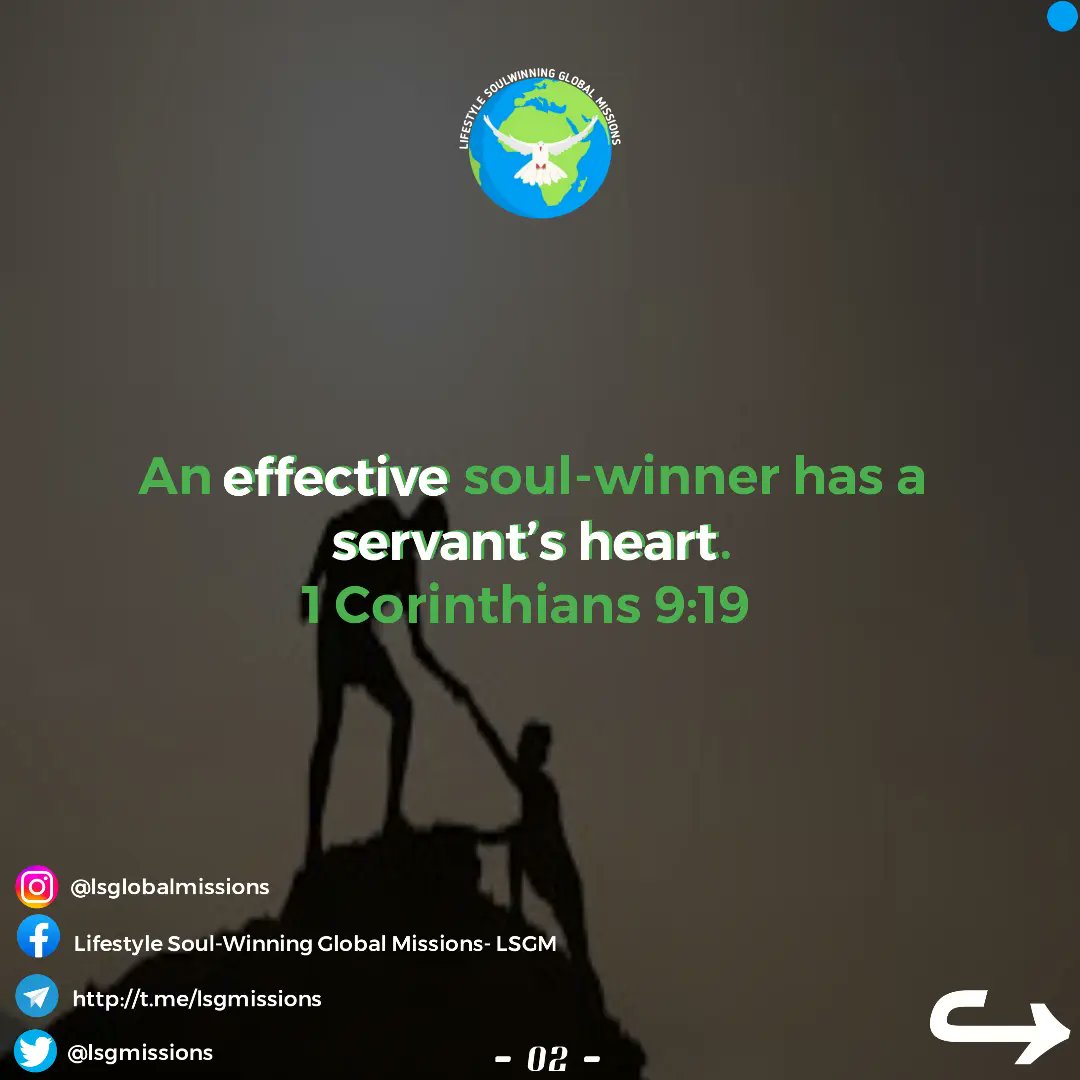 lsgmglobal's tweet photo. We are saved to save others, to shine our lights to our world.

Are you a soul-winner?
Here are four characteristics of a soul-winner.

@lsgmissions 
#lsgm #lifestylesoulwinningglobalmissions #evangelism #winasoultoday #christian #salvation #preachthegospel #jesuschrist https://t.co/RGX1vzcHqf