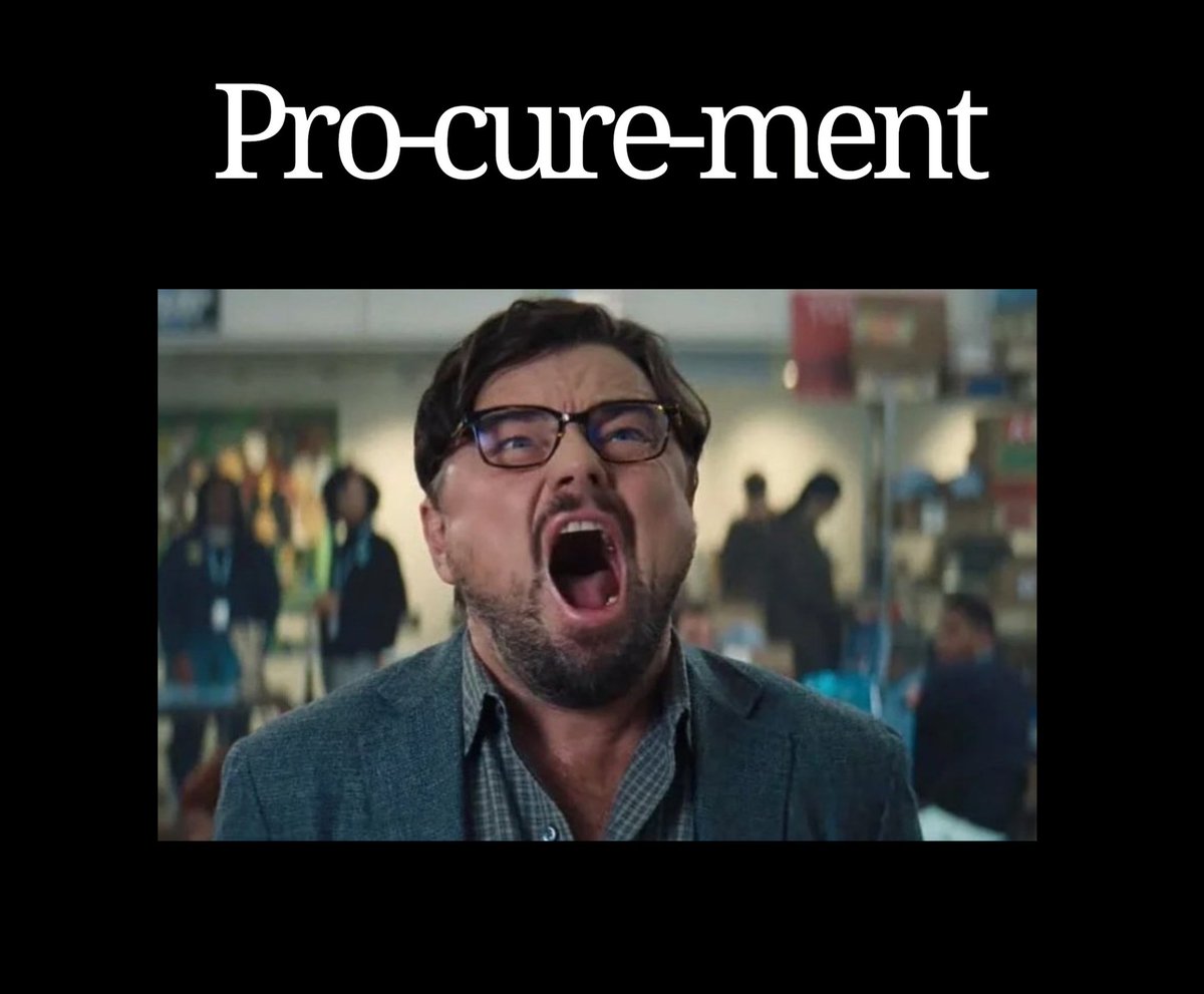 ProcurementGirI's tweet photo. "What is procurdament..procarement? I'm sorry, what do you do??"

- Anyone that's not in procurement

"It's Pro-cure-ment!! It's complicated. Let's just say, I wear a lot of different hats."

- #procurement  

#TheProcurementGirl https://t.co/qRAaDCgiTf