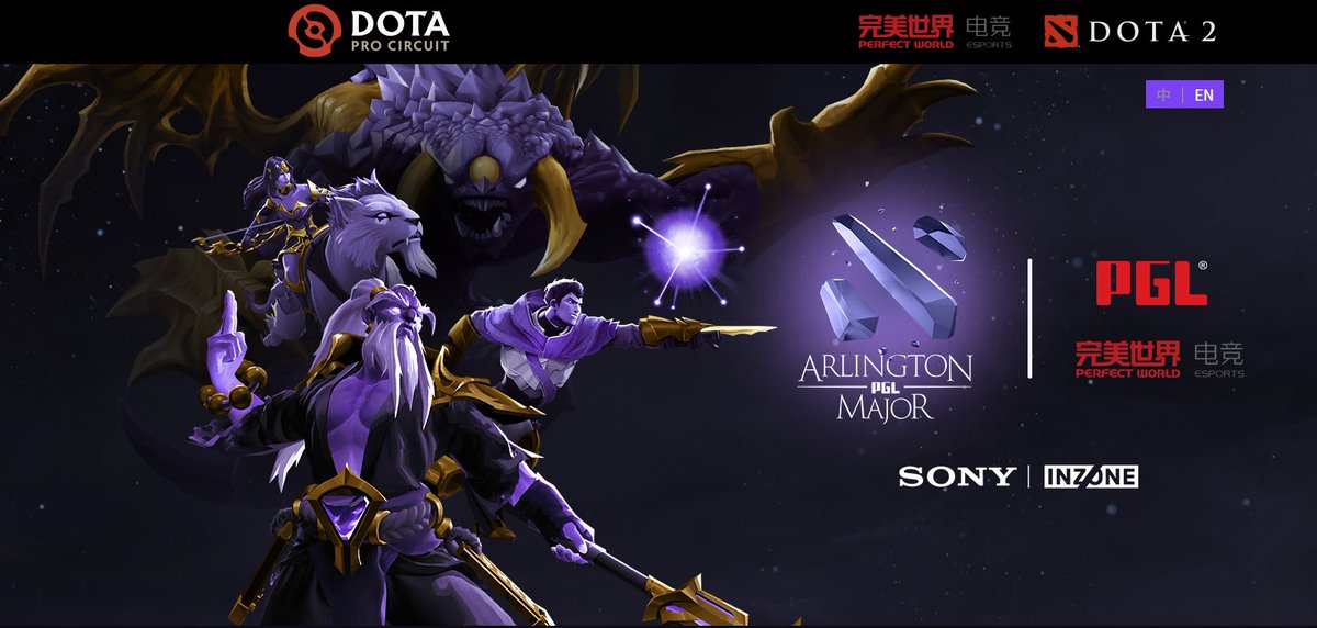 PWRD_DOTA2's tweet photo. We'll be producing the Chinese-language broadcast for the PGL Arlington Major. You can check it out here alongside other tournament information:

https://t.co/YIQGJJtcaY

Special thanks to Sony INZONE, our title partners for the broadcast. https://t.co/hcHofBB9rv