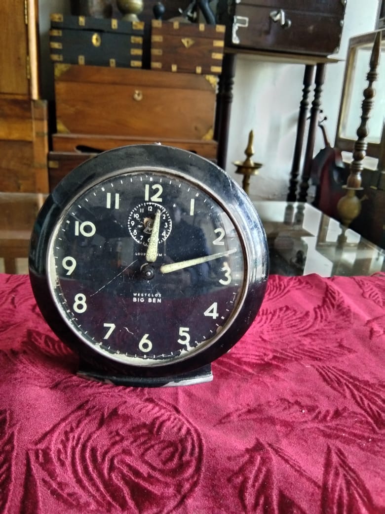 Antique clock. Good condition. Rare Is Rare Collections.