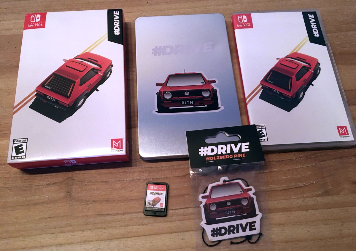 KrolMichal's tweet photo. Taki prezent wjechał do mojej kolekcji od studia @PixelPerfectDud 😍Gra w wersji ze steelbookiem to przyjemna ścigałka #Drive na #Switch, którą wydało @PMStudiosUSA.
#polskiegry #Nintendo #PixelPerfectDude #PMStudios https://t.co/Yg5oyV2Ppy