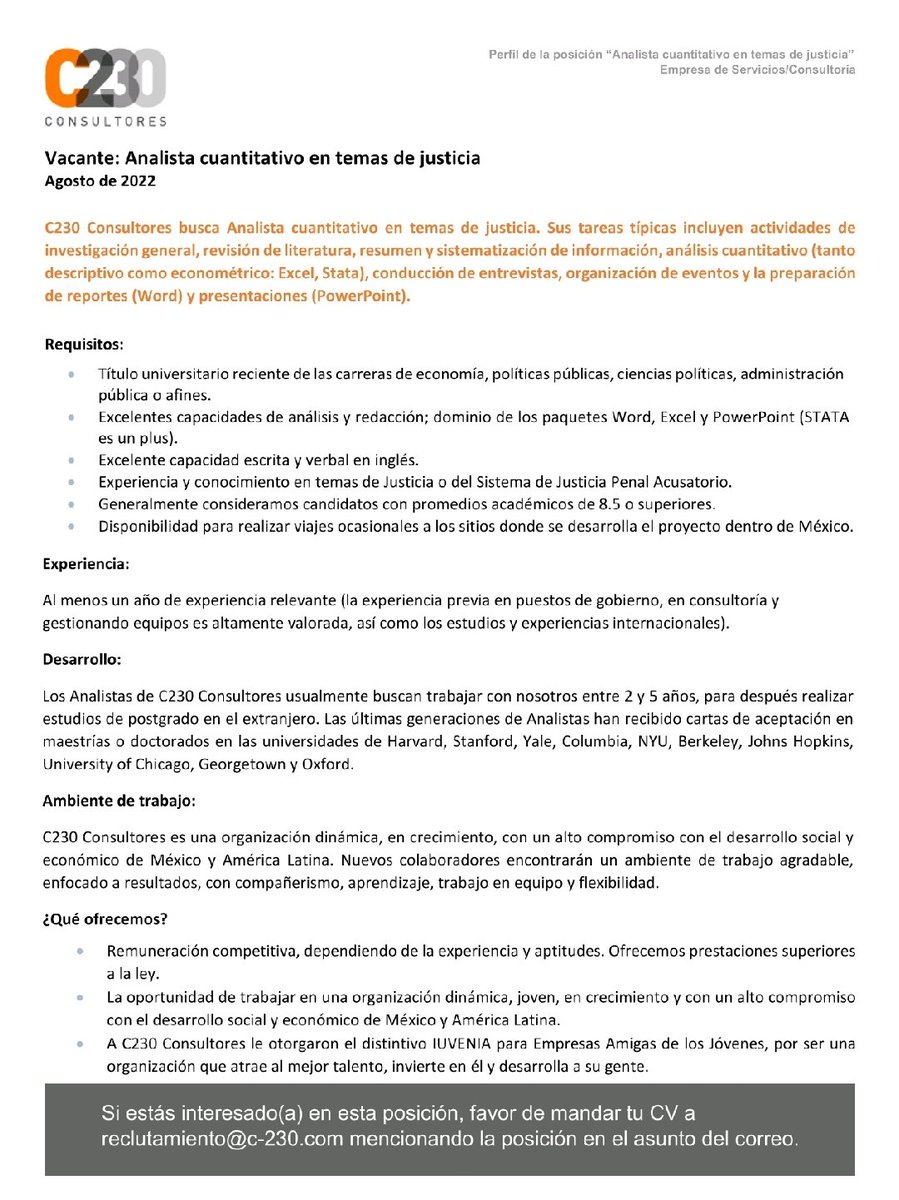 YVacantes's tweet photo. Vacantes Sociales en Fundación Idea y c230 Consultores 👇👁💼 https://t.co/v37nEPAUr2