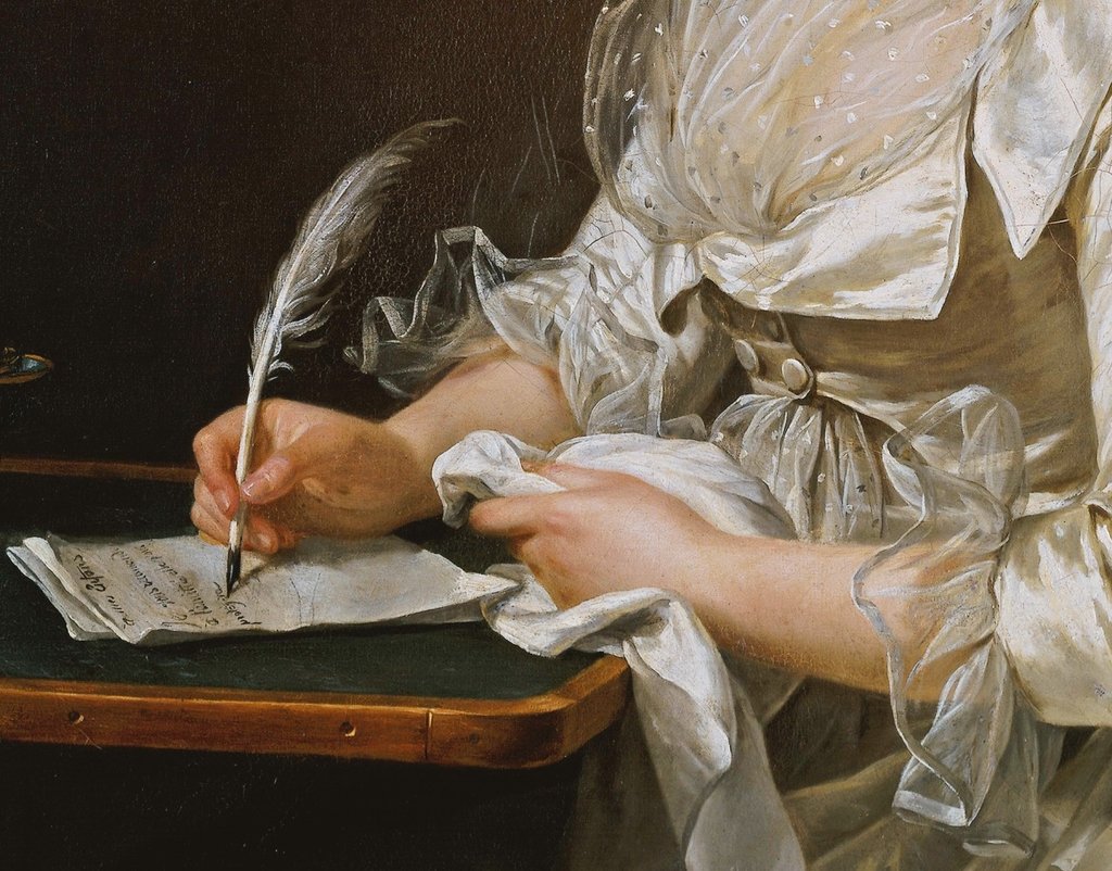 beautysoulart's tweet image. Woman reading &amp;amp; writing in art