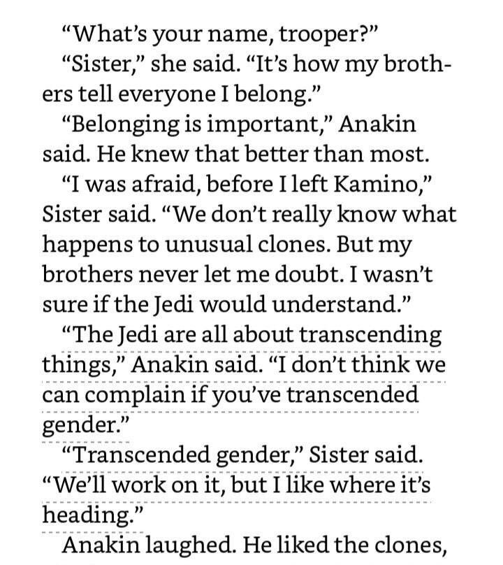 Anakin Skywalker supports trans rights! (Source from Queen’s Hope)