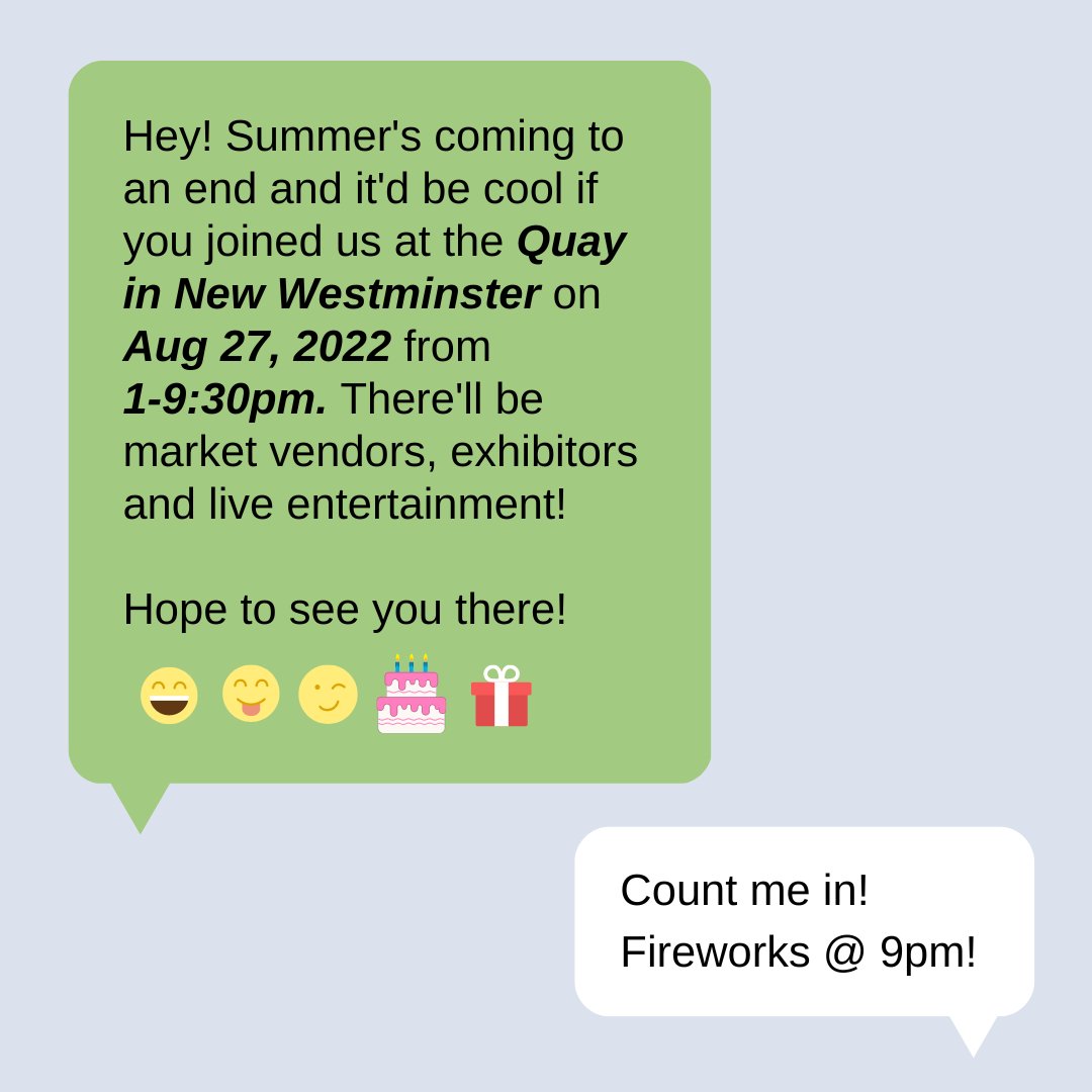 You're invited! 🎉

#FarewelltoSummerFireworksFestival #HyackFestivalAssociation #NewWest #NewWestminster #NewWestminsterbc #CityofNewWestminster #RiverMarket #fireworks💥 #august27