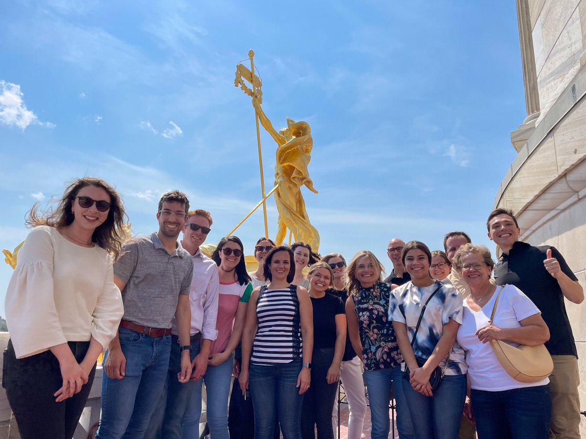 GoffPublic's tweet photo. The beauty of our state capitol never ceases to impress! Team Goff went on a capitol tour to soak in the incredible architecture, art and history!
#PR #PublicAffairs #CapitolTour https://t.co/90SjyOrQ6K
