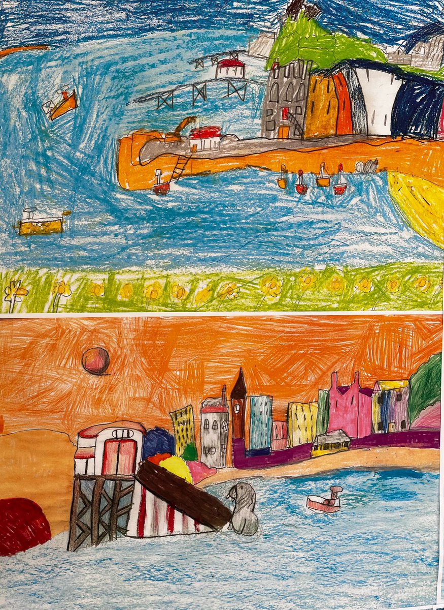 Am waith celf rhagorol blwyddyn 5 <a href="/YGGGellionnen/">Gellionnen</a> Superb, colourful Artwork Blwyddyn 5!