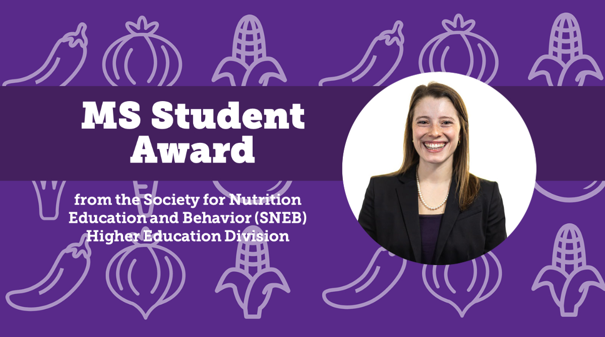 Congratulations to Jocelyn D. - @ECUNUTR graduate student & @thefeedlab Project Coordinator - who received the MS Student Award from the Society for Nutrition Education and Behavior (SNEB) Higher Education Division for her abstract! @ECUGradSchool @ECUResearch