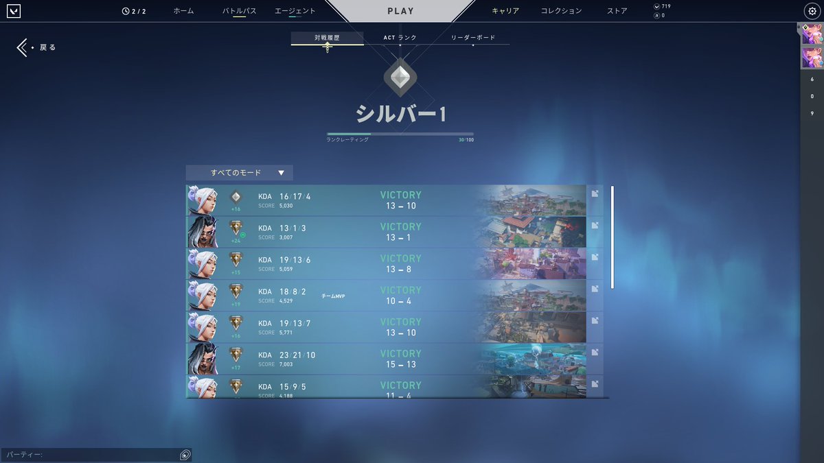 【VALORANT】たいして活躍してないけど6連勝！
うれぴ🐣

#VALORANT 
#valorant