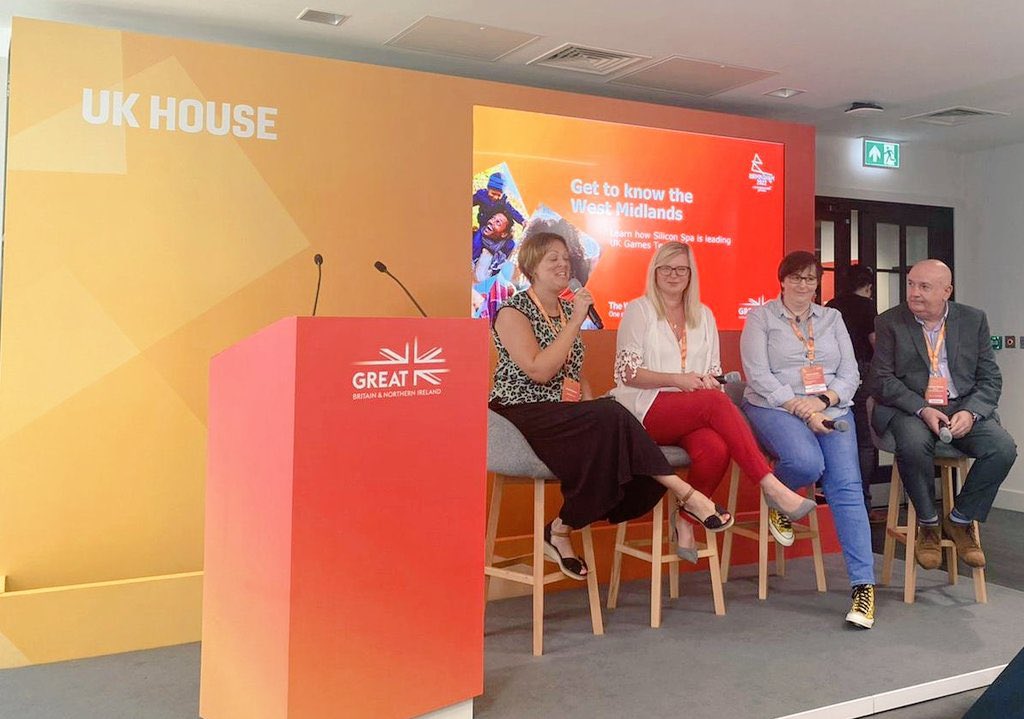 Loved taking part in this panel today talking about the UK games sector at the #CommonwealthGames Festival