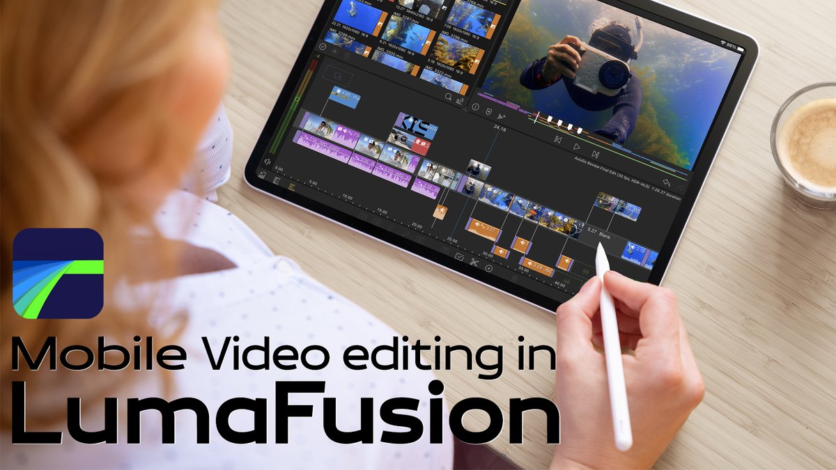 RippleTraining's tweet photo. My first feature-length tutorial on mobile video editing in #LumaFusion - available now - https://t.co/z9GxRPcHBe  @LumaTouch https://t.co/m81H3vxk4g