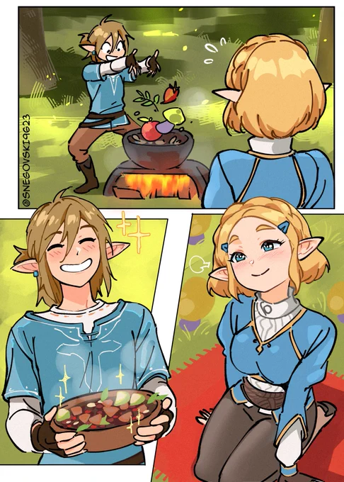 I always liked the way Link cooks. Zelda likes it too... 😊 