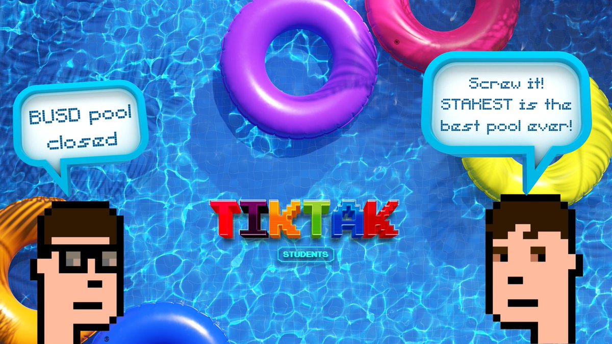 🚗At the end of 3 months, one lucky staker will win the #grandprize according to the growing #pool.

😎Each week a staker will win all #BUSD collected in the pool.

🐦The early bird catches the worm! DO NOT BE LATE!

➡️stakest.tiktak.study ⬅️

#tesla #tiktak #BEATS #lottery
