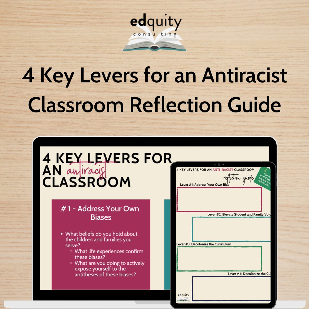 📚 The back-to-school season is here! Check out my 4 Key Levers for an Antiracist Classroom Reflection Guide, a FREEBIE, for classroom teachers and school leaders ready to start or continue their journey to antiracism in schools.
bit.ly/4KeyLeversRefl…