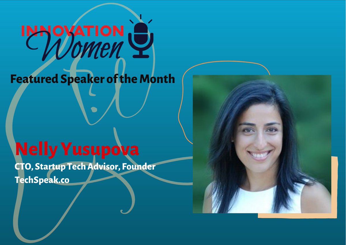 WOW! Innovation Women chose ME as one of this month's featured speakers! If you would like me to speak at your event, please reach out speaker.innovationwomen.com/user/11790  <a href="/WomenInno/">Innovation Women</a> #femalespeakers #tech #startups