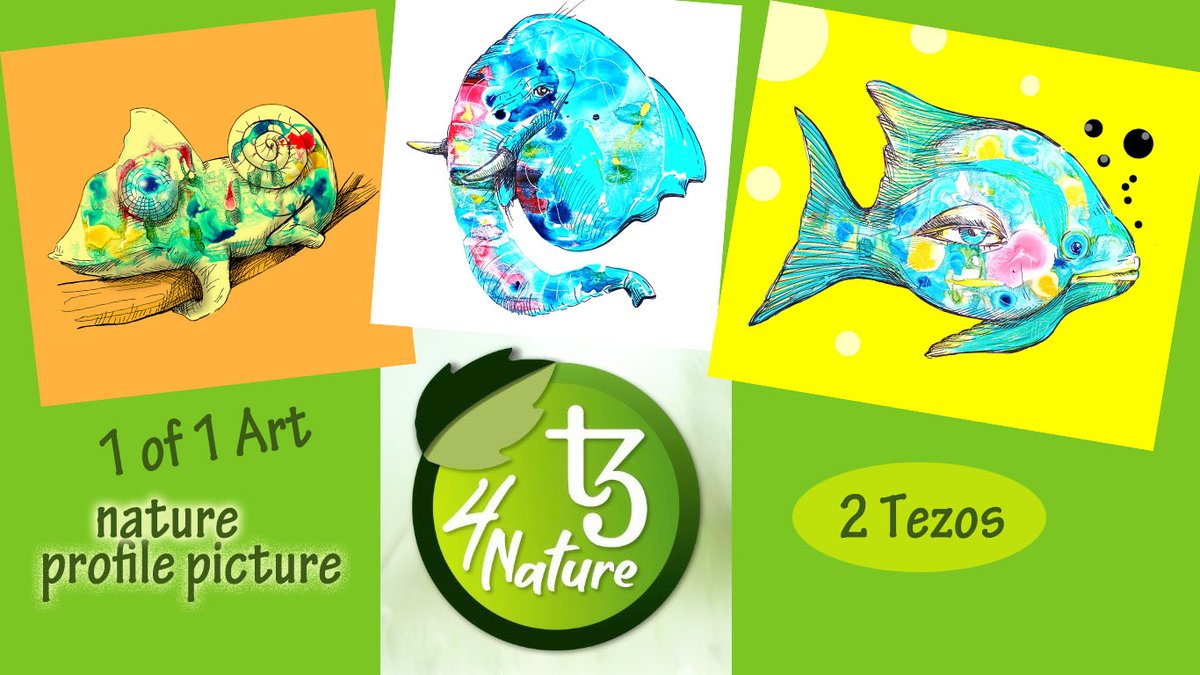 Sanal
<a href="/sanallazcano/">Sanal</a>
·
48s
3 options !!!
Nature profile picture

1 of 1 Art 
Strange Chameleon 2 Tezos
Elephant 2 Tezos
Eye fish 2 Tezos

opportunity in #Tezos4Nature 

links below