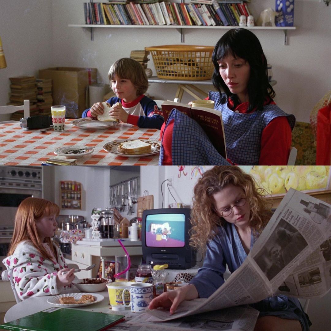Side by side : "The Shining" (1980) &amp; "Eyes Wide Shut" de Stanley Kubrick (1999). 🪞