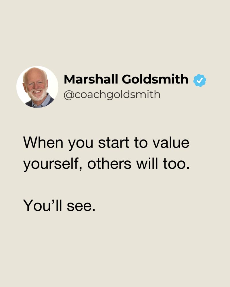 Marshall Goldsmith (@coachgoldsmith) on Twitter photo 