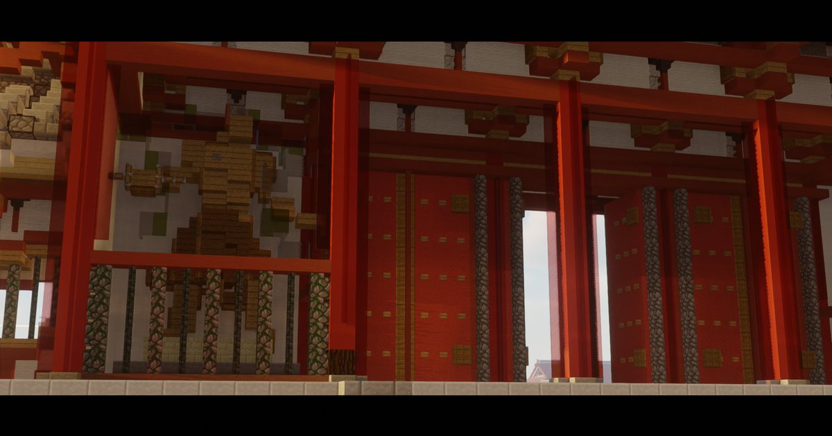 Heiankyo9's tweet photo. 仁王の像 #Minecraft #minecraft建築コミュ https://t.co/X5zBANGH9h