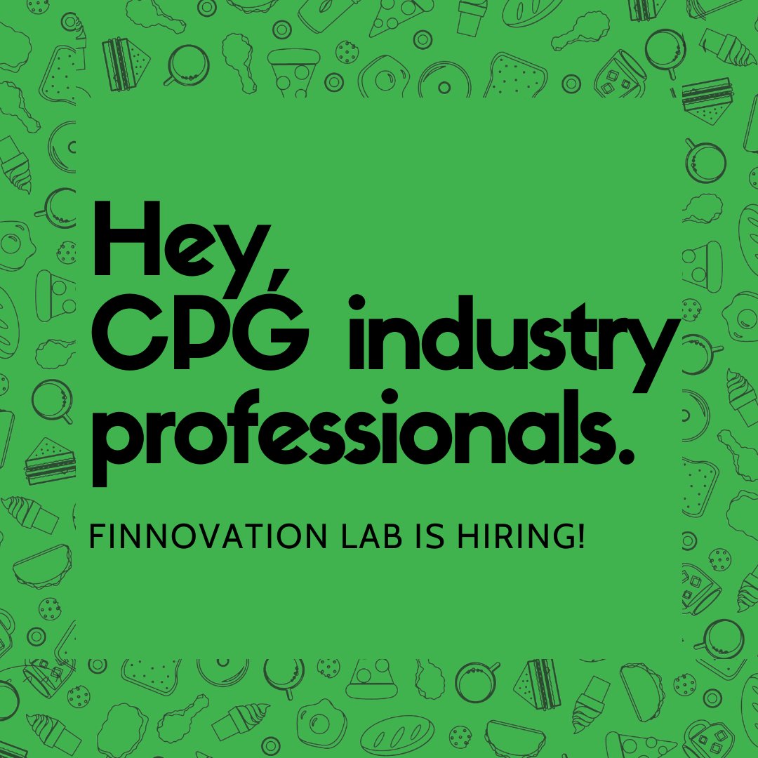 Are you a consumer packaged goods professional looking for new ways to leverage your expertise? FINN Lab needs your help! We are looking for a consultant to help us design and build a CPG-specific strategy for our space. finn-lab.com/business-devel…
