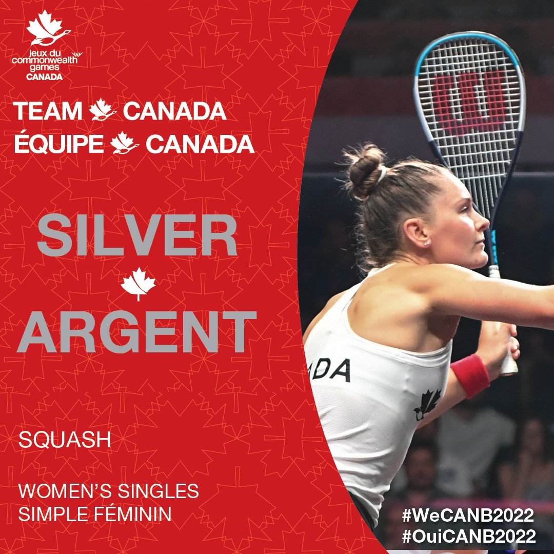 🥈 #TEAMCANADA SILVER 🥈

Hollie Naughton is the first Canadian to advance to a squash final at the Commonwealth Games! She’ll bring home a silver medal to prove it.

#WeCANB2022 | #B2022 | @squashcanada