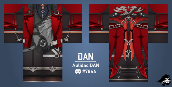 AulidaciDAN's tweet photo. Diluc's "Red Dead of Night" Outfit. I had a lot of fun recreating it! #Diluc #GenshinImpact 

👍and🔁are appreciated!

#roblox #robloxclothes #robloxclothing #robloxdev #robloxdesign #RobloxDesigner https://t.co/p3htGaEPZc