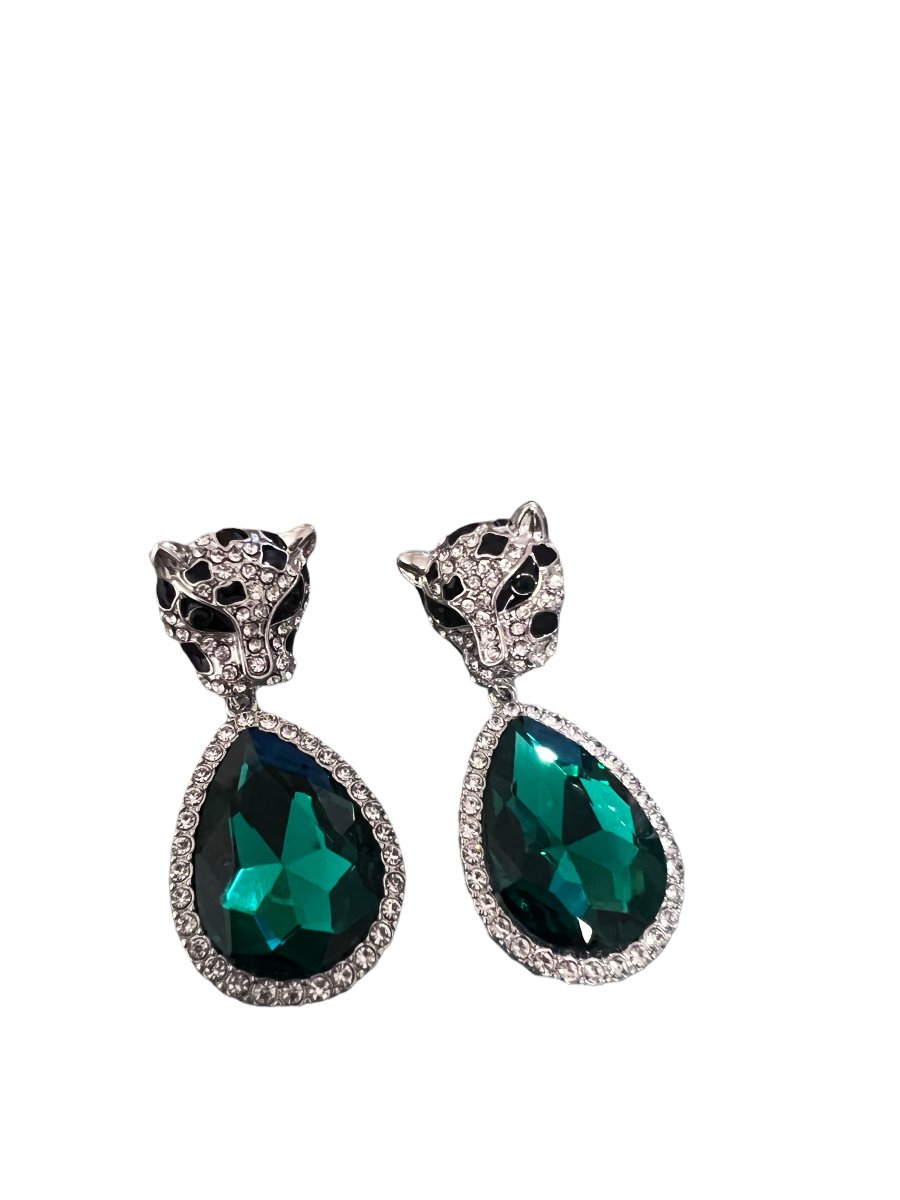 Our Cheetah Oval Earrings! in stock now!
