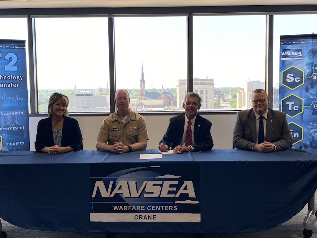 TrineUniversity's tweet photo. Naval Surface Warfare Center (NSWC), Crane, Indiana, recently signed an Educational Partnership Agreement (EPA) renewal with Trine University. @NAVSEACrane 🔗 https://t.co/Ta9MskyHNi https://t.co/UPhFBZOUyX