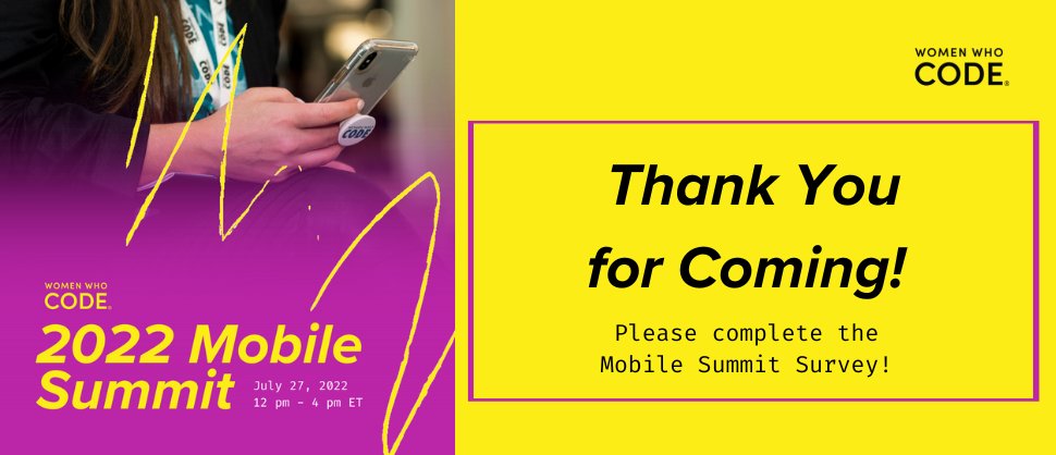 TouchlabHQ's tweet image. THANK YOU @WWCodeMobile 2022 Summit Speakers!

Natalia Panferova/@natpanferova
Ellen Shapiro/@designatednerd
Astha Trivedi/ linkedin.com/in/astha-trive…
Dinorah Tovar/@DDinorahtovar
Madona Wambua/@madona_syombua

We look forward to seeing y&apos;all again next year! 

#WWCodeMobileSummit