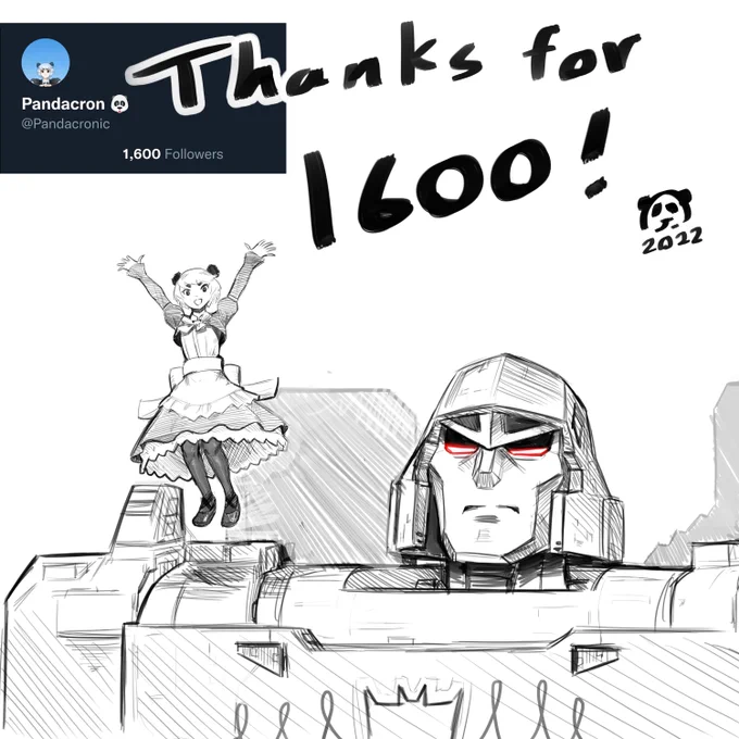 Thanks for 1600 followers! With this, we are absolutely closer to universal conquest. 