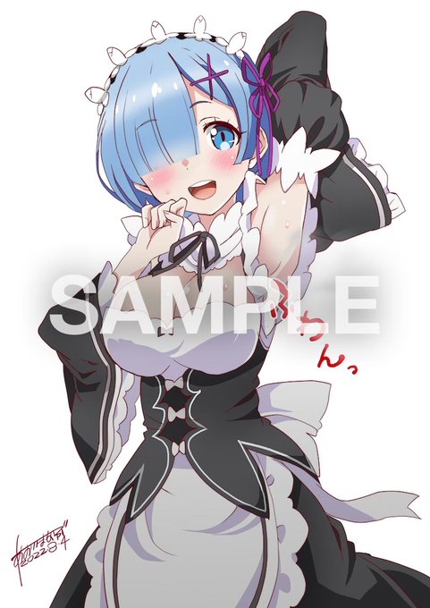 skeb納品です。レムを描きました https://t.co/1RN0i5usV2 #Skeb #Commission @skeb_jpより 