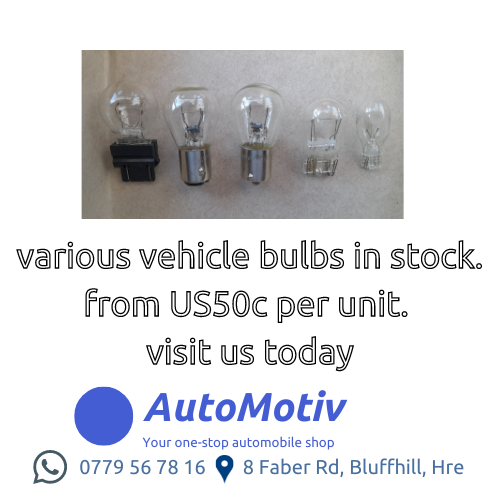 AutoMotiv11's tweet photo. In need of indicator, stop, brake and park lights? From as little as US 50c make sure your vehicle is visible #8FaberRdBluffhill #AutoMotiv https://t.co/OMr5XzfcK1