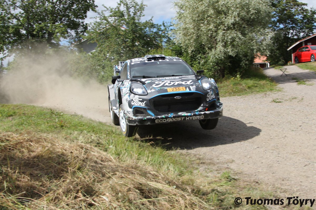 With <a href="/rallyfinland/">Secto Rally Finland</a> this week it brought memories of this time last year with <a href="/mattyjim1/">Matthew James Wilson</a> testing the new <a href="/msportltd/">M-Sport</a> Puma. Normally during testing you enjoy a break… but in Ouninpohja we never wanted it to stop 😁 📸 Various