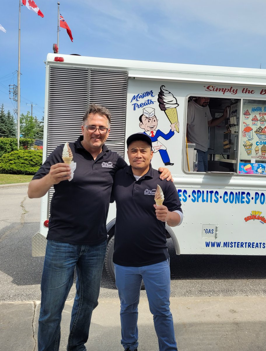 CanadaKumi's tweet photo. A huge thank you goes out to Mister Treats for spending the day at Kumi Canada Corporation! 🍦

#simplythebest #bradford #icecream #countyofsimcoe #automotive #manufacturing https://t.co/NpZpCYnZ7o