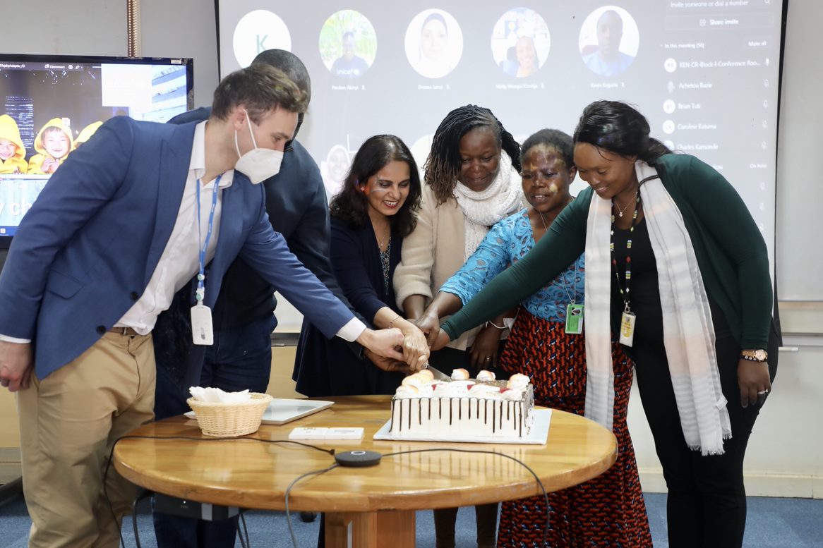 maniza_zaman's tweet photo. Touching moments with this special wonderful @UNICEFKenya team. My deep gratitude to each of you for the time we have spent together dedicated to delivering for children in Kenya. Such a professional &amp; caring team - it has been a privilege for me. Shine on dear team - God Bless https://t.co/BX3MIUFKDr