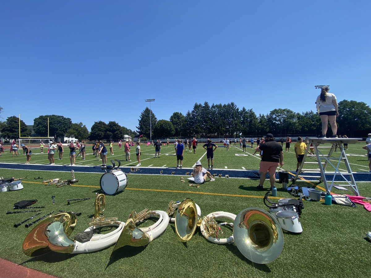 MAHS Marching Band getting into step today! #onetribe