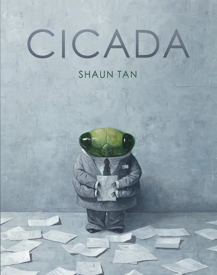 GlobalLitin's tweet photo. It's #WorldKidLit Wednesday!

Cicada, written &amp; ill. by Shaun Tan.
This is a book that will encourage discussion on a range of topics, such as power imbalances, injustice, the office environment &amp; the natural world.

https://t.co/0QshDabmJS

#AustralianKidLit #WorldKidLit🧵 https://t.co/aBvFFPPquq
